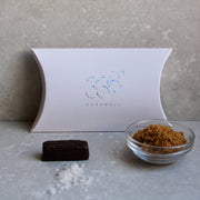 Petit Fours of Caramel° Enrobed in Dark Chocolate