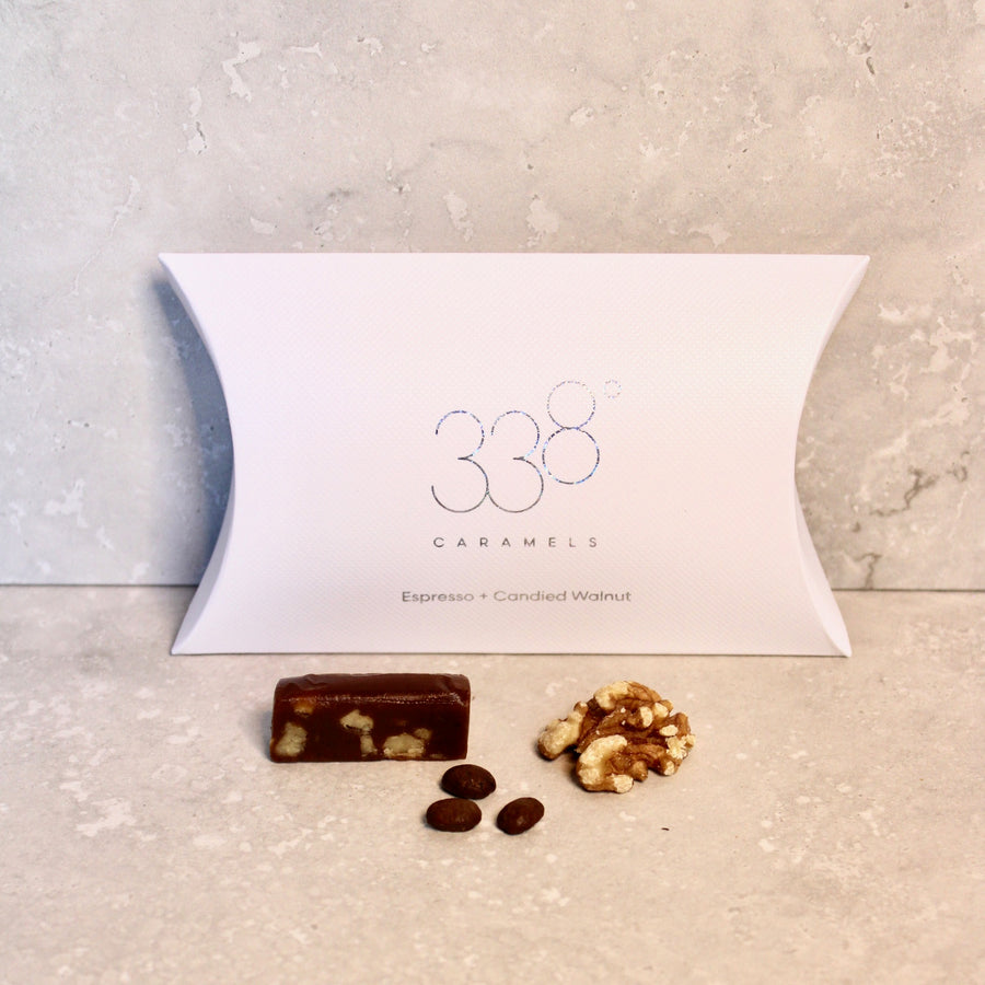 Petit Fours of Espresso + Candied Walnut Caramel°