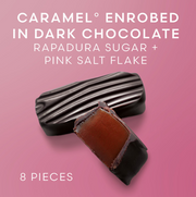 Petit Cadeau of Caramel° Enrobed in Dark Chocolate